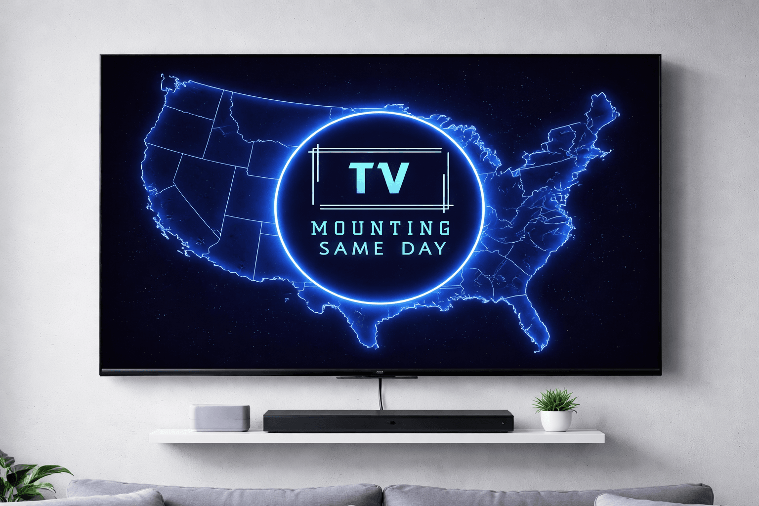 TV mounting service in Aurora Illinois by TV Mounting Same Day LLC